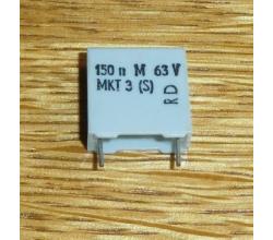 Kondensator 150 nF 63 V 20 % radial ( MKT 3 )